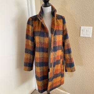 Old Navy Plaid Coat - NWT